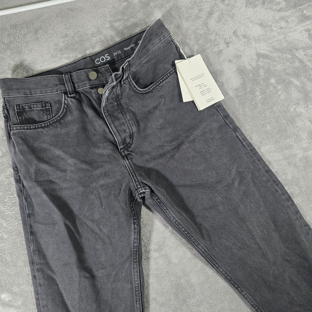 COS Gray Wash Jeans Regular Fit Tapered Leg Denim Pants‎ 29x32
